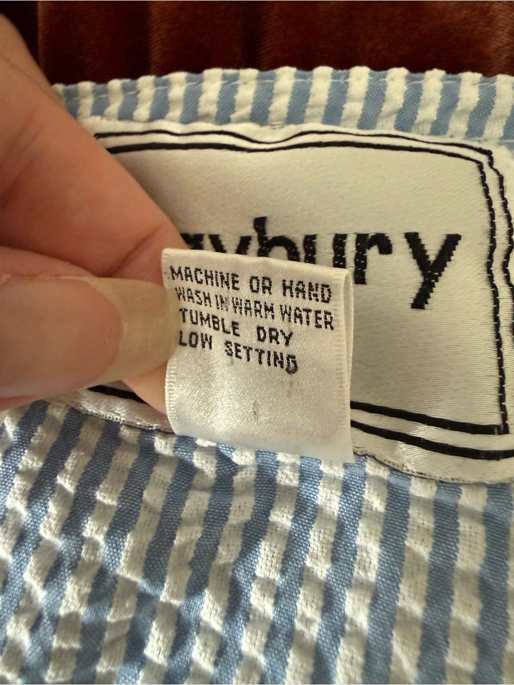 Vintage Saybury Seersucker House Dress - Picture 11 of 11